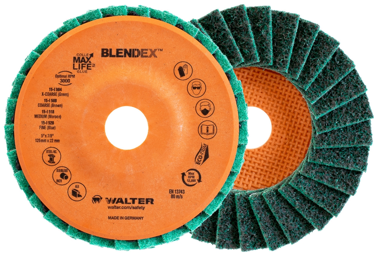 15I504 5 x 0.88 in. Blendex X-Coarse Flap Disc