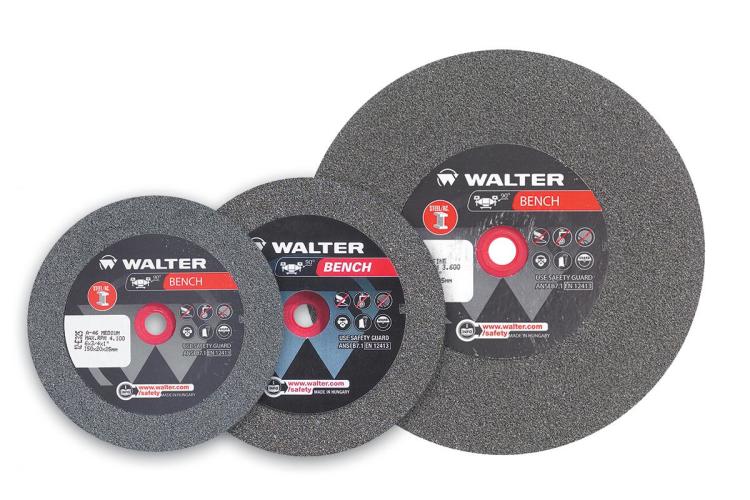 12E537 0.87 x 8 x 1 in. Bench Grinding Wheel - Arbor - Type 1 Fine Grade