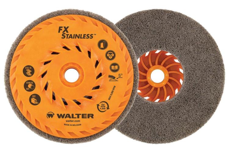 07X452 4.5 in. FX Stainless Spin-on Cup Wheel