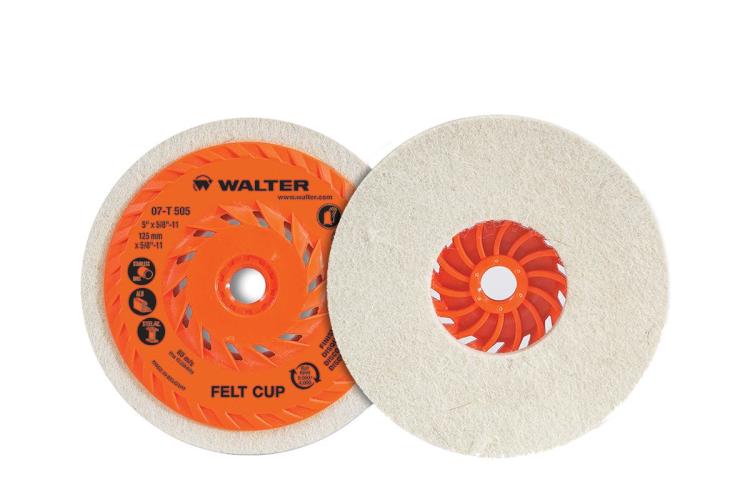 07T505 5 x 0.5 x 0.62 in.-11 Felt Cup Disc