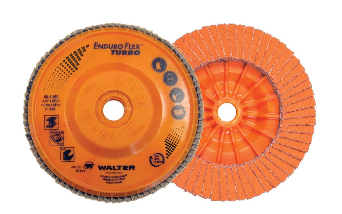 06A712 7 x 0.88 in. Enduro-Flex Turbo Grinding Wheel - 36-60 Grit