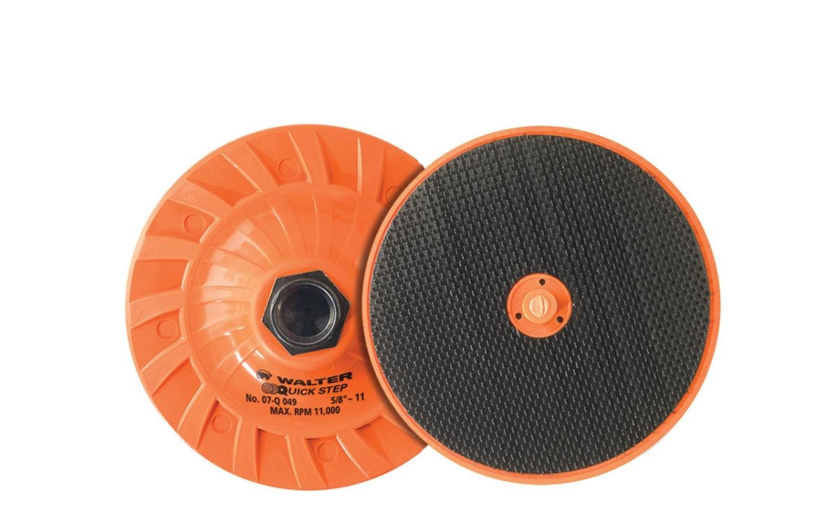 Quick-Step,Mg Back Padia,6" dia,5/8"-11"