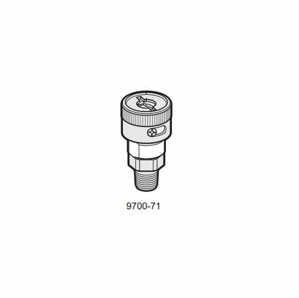 9700-71 Coupler with Schrader - 0.25 in.