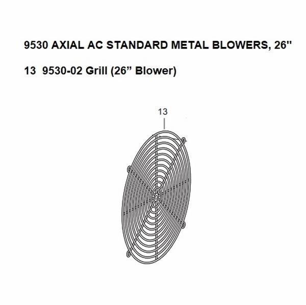 9530-02 Grill with Blower - 26 in.