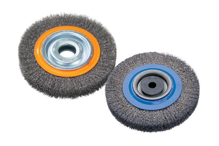 13B165 6 x 0.75 in. Stainless Steel Bench Grinding Wire Wheel Brush