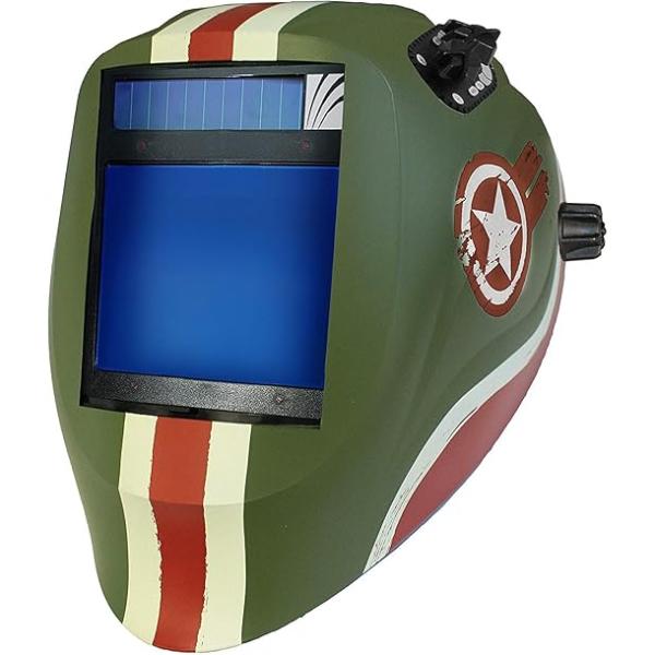 X81VX-1555 Vision Welding Helmet with X81V Digital Asic Auto Darkening Filter, Tank