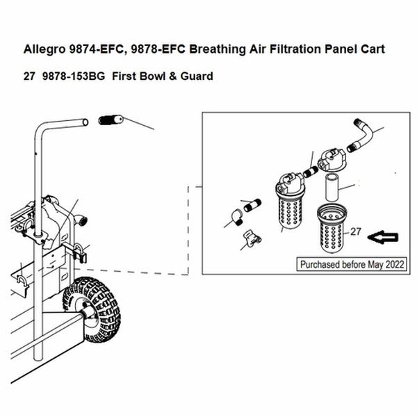 9878-153BG 1st Bowl & Guard