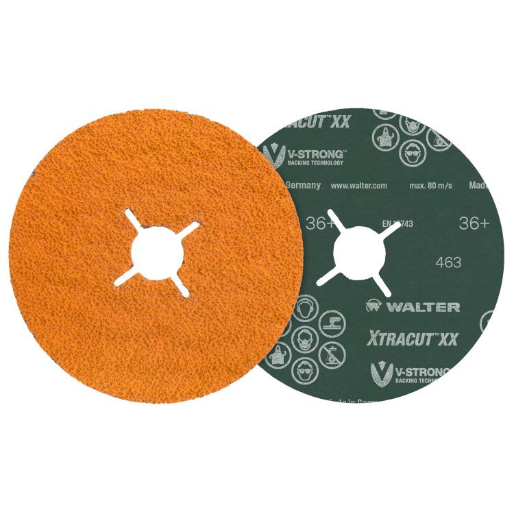 15N403 Xtracut XX Shaped Ceramic Disc, 4 x 0.625 in. - 36 Grit