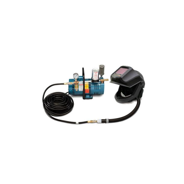 9253-01 Defender Supplied Air Flip-Front Welding Helmet System, 1-Worker