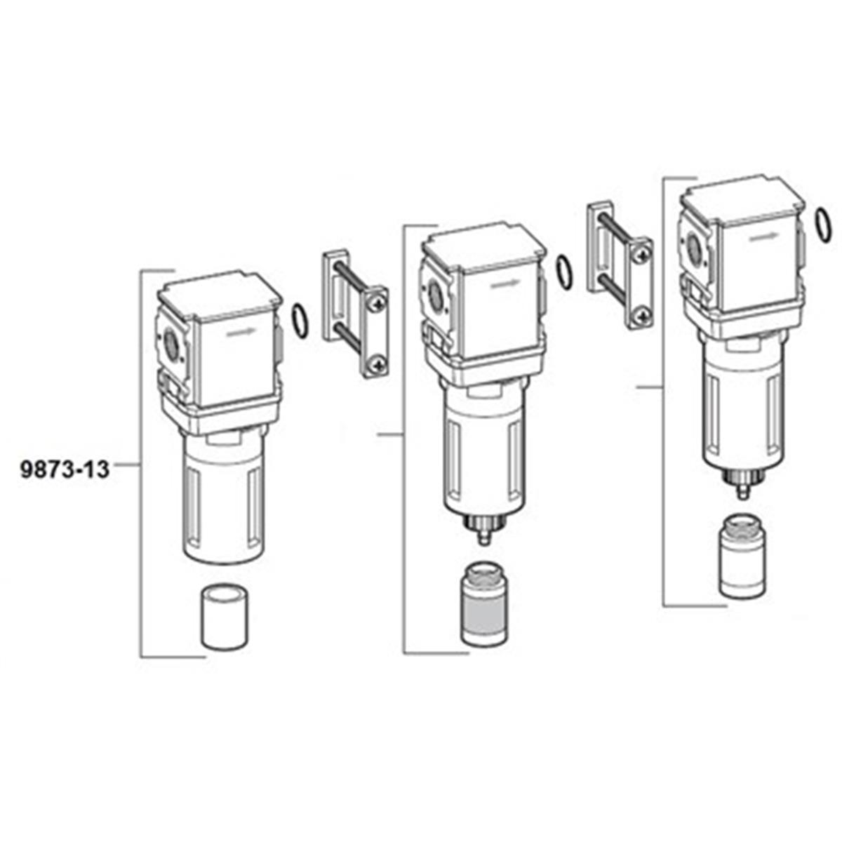 9873-13 5 Micron Filter with Auto Drain
