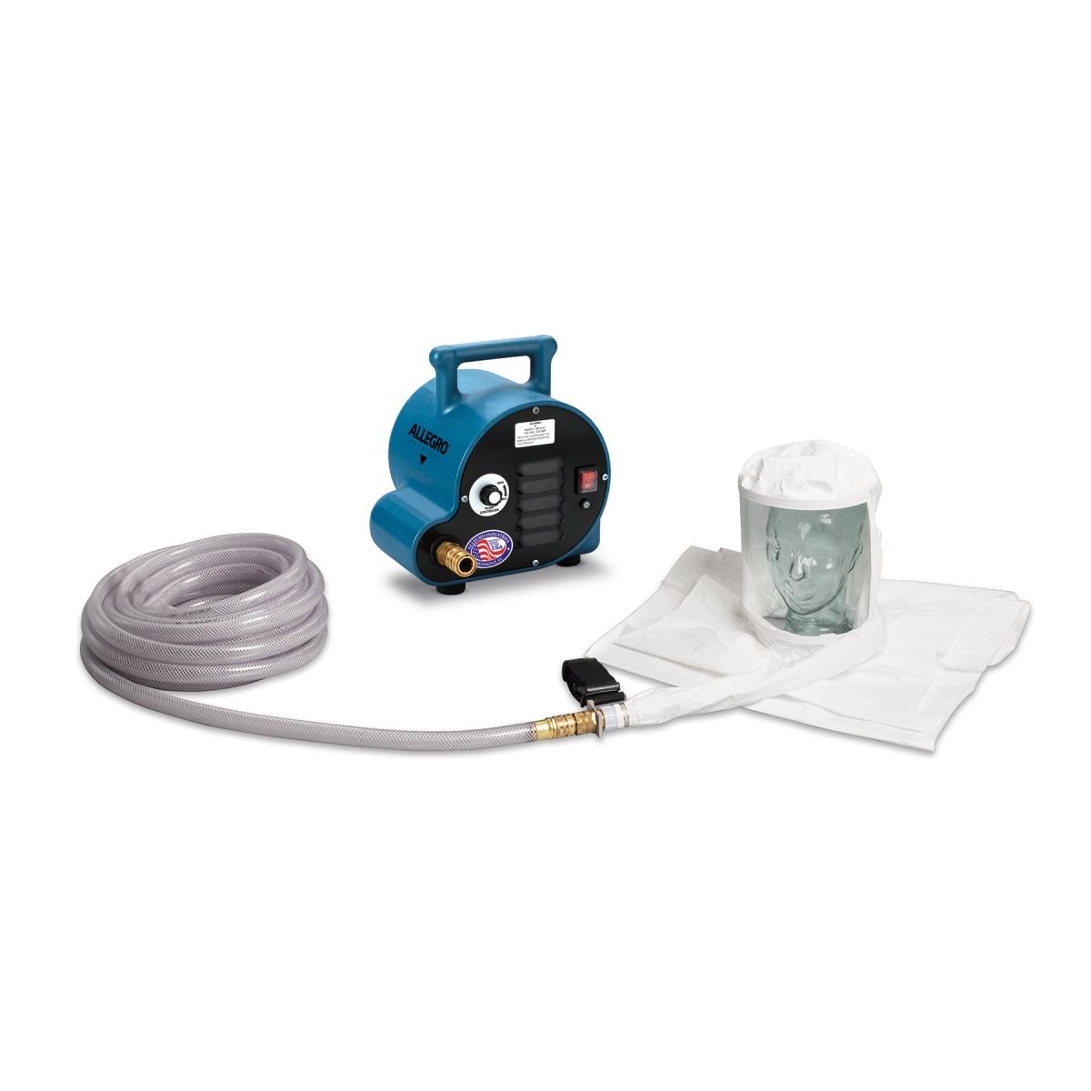 Picture of Allegro Industries 9222-01A 1- Worker Double Bib Hood Cool Air System with 50 ft. Hose