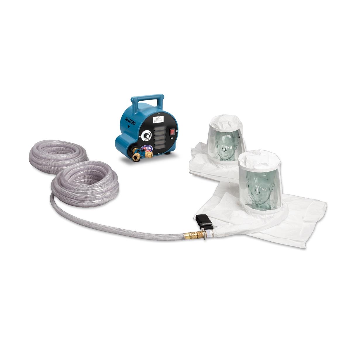 Picture of Allegro Industries 9222-02A 2- Worker Double Bib Hood Cool Air System with 50 ft. Hose
