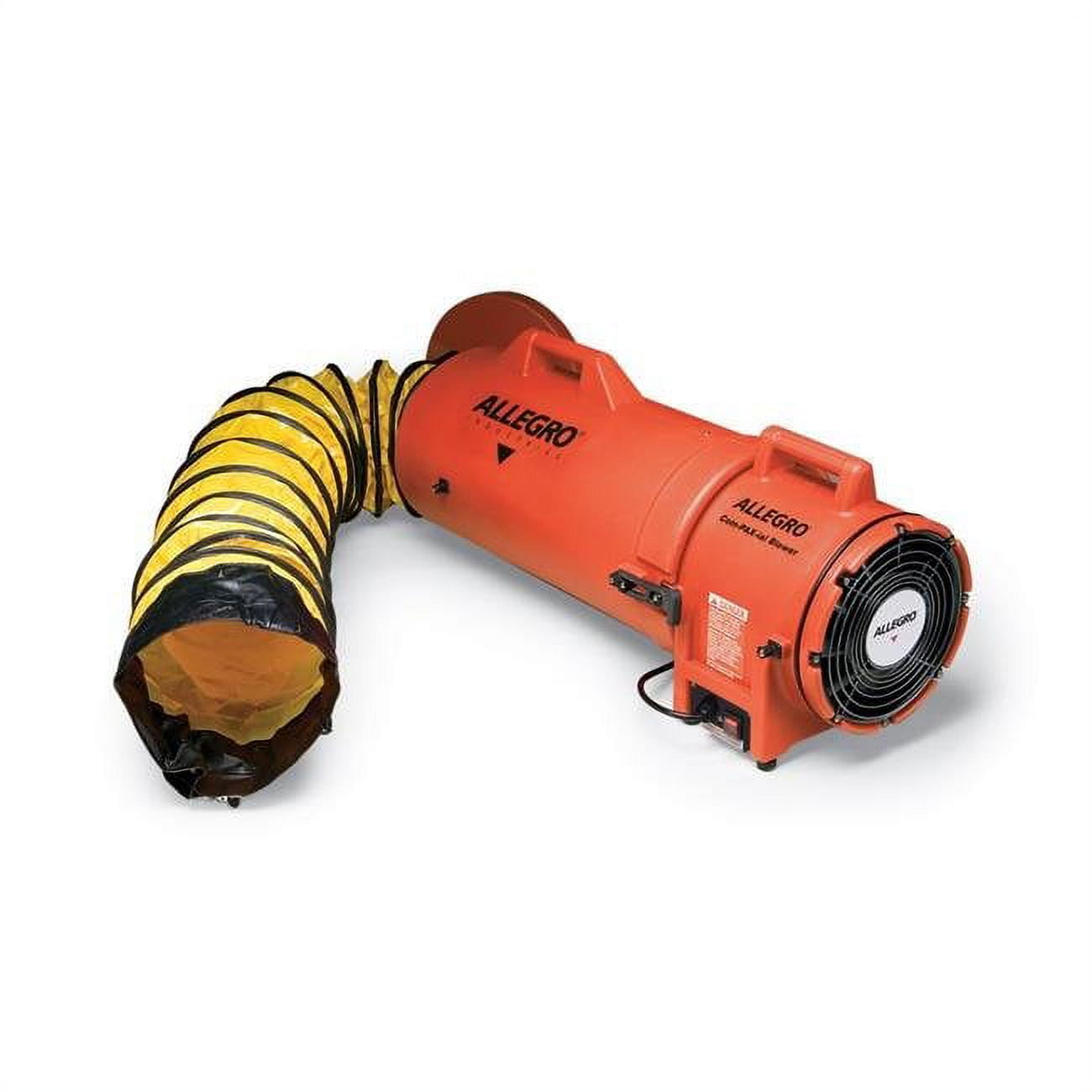 Picture of Allegro Industries 9533-50E 8 in. Axial 220V AC 50 Hertz Plastic Blower with Compact Canister & 50 ft. Ducting&#44; 40 lbs
