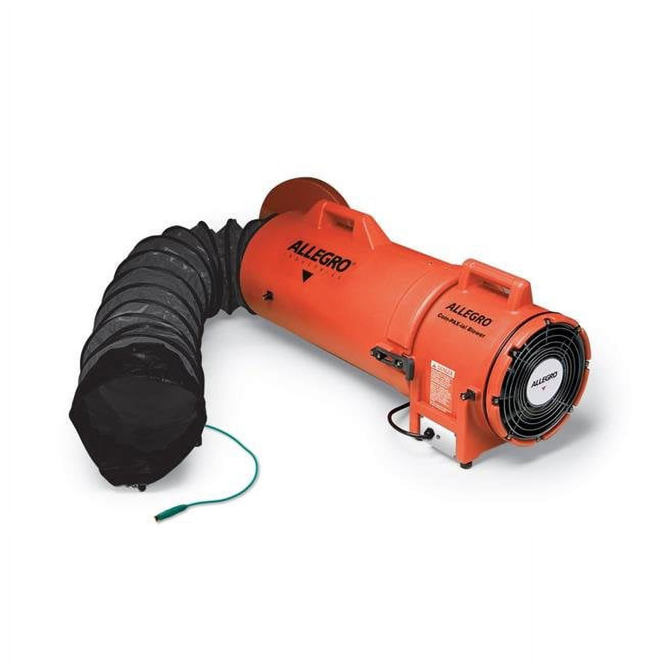 Picture of Allegro Industries 9538-50 8 in. Axial Explosion-Proof Plastic Blower with Canister & 50 ft. Statically Conductive Ducting&#44; 46 lbs
