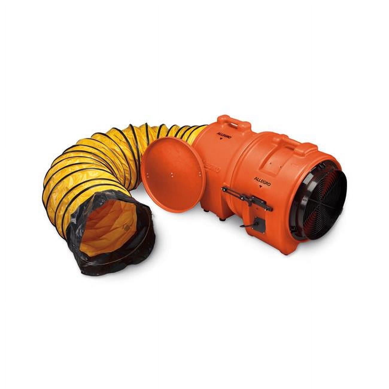 16 in. Axial DC Plastic Blower with Canister & 15 ft. Ducting, 74 lbs