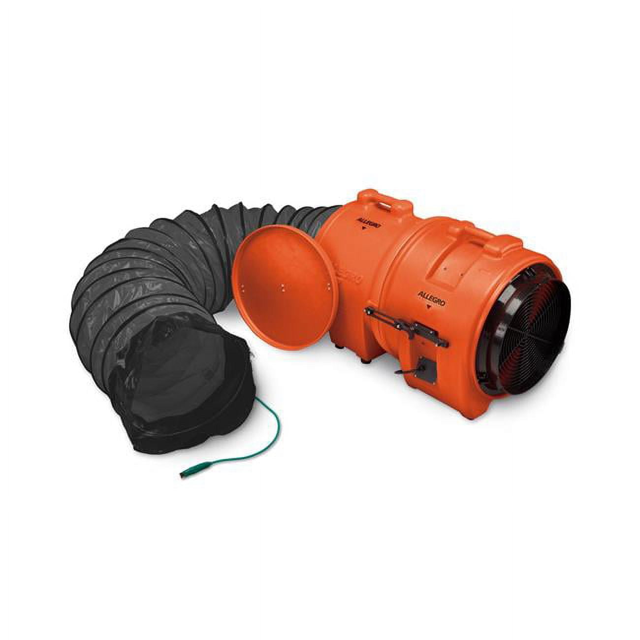 Allegro 16" Axial Explosion-proof (EX) Plastic Blower with Canister & 15’ Statically Conductive Ducting, 78 Lbs. (9558-15)