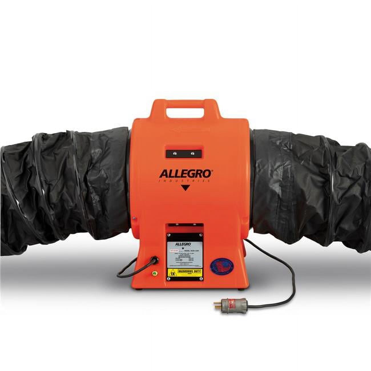 Picture of Allegro Industries 9539-12EXI 12 in. Axial Explosion-Proof Inline Booster Plastic Blower