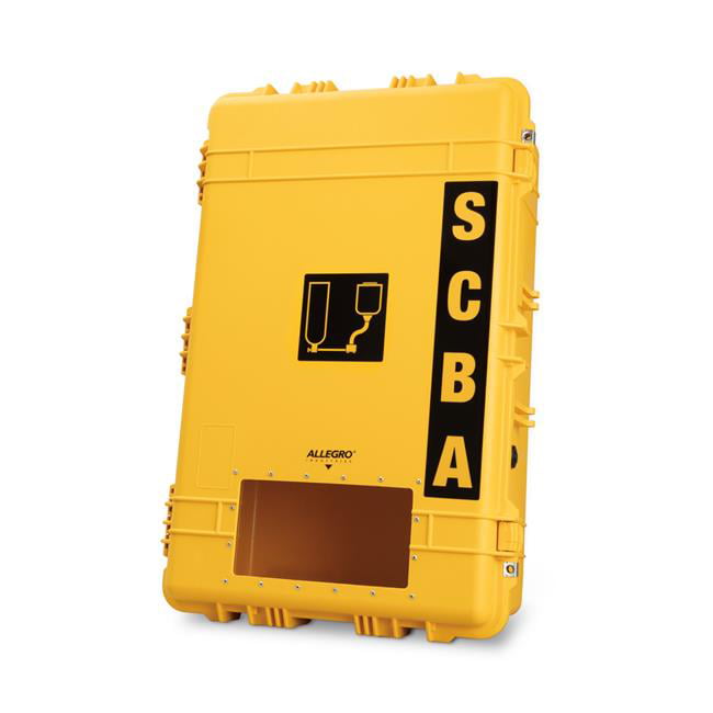 Picture of Allegro Industries 4600 All Weather SCBA Wall Case with Nylon Strap&#44; Yellow & Black