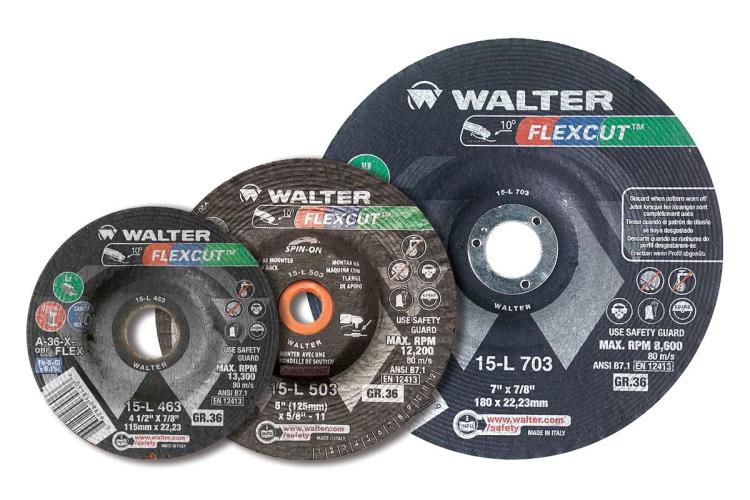 15L702 7 x 0.87 in. Flexcut Flexible Grinding Wheel - 24 Grit