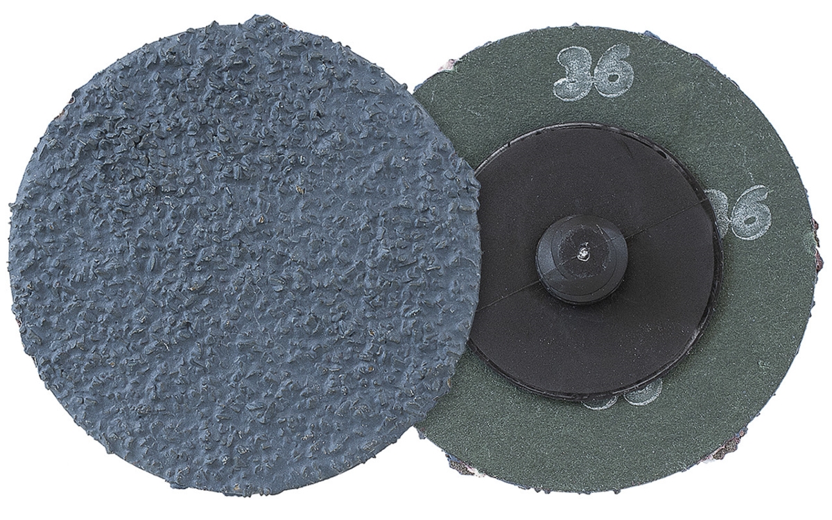 09D503 3 in. Resin Fiber Disc - G36 Grit - Blue & Grey