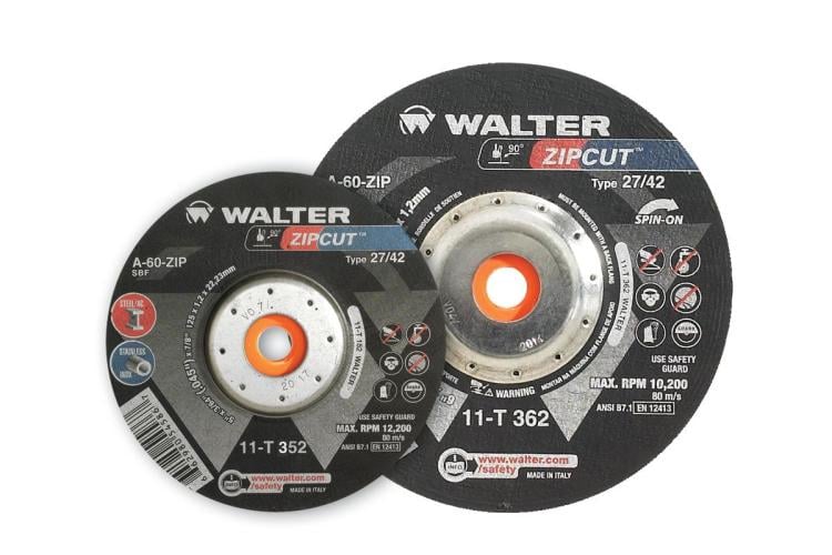 11T362 6 x 0.04 x 0.62 in.-11 Zip Spin on Cut Off Wheel - Arbor Type 27