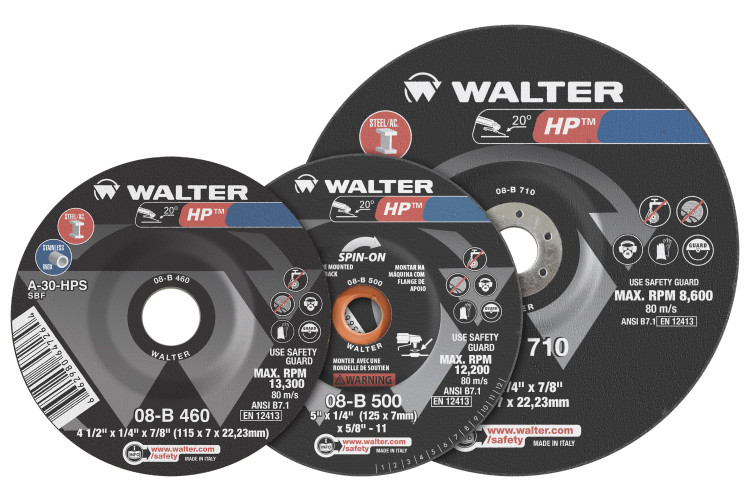 08B901 9 x 0.25 x 0.87 in. HP Grinding Wheel - Arbor - Type 28