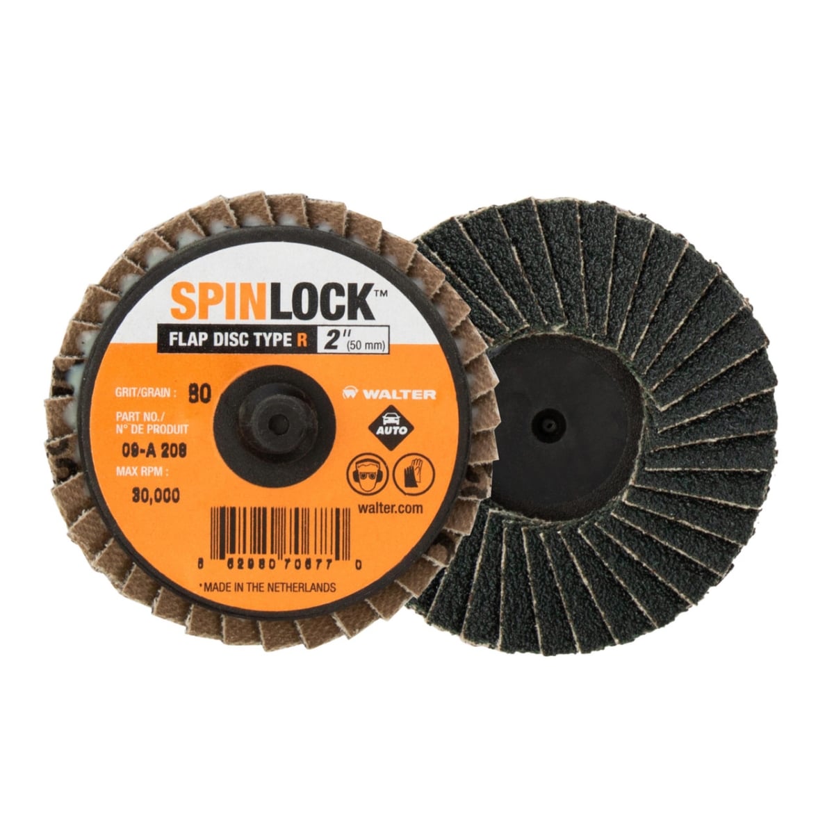 09A304 3 in. Spinlock Flap Disc - G40 Grit