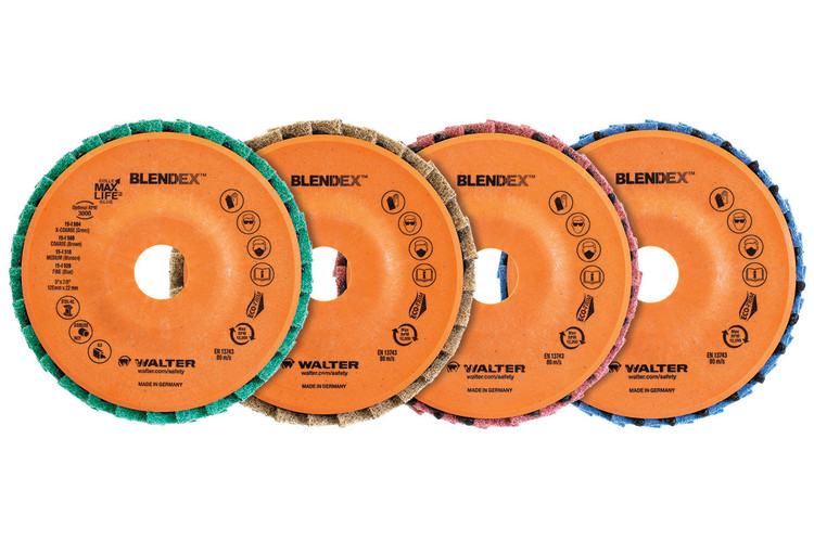 15I501 5 x 0.62 in.-11 Enduro-Flex Spin-on 2 in 1 Turbo Finishing Flap Discs