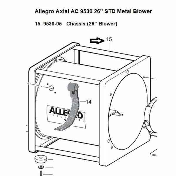 9530-05 Chassis with 26 in. Blower