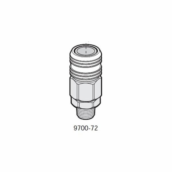 9700-72 0.5 in. Coupler with Industrial Interchange