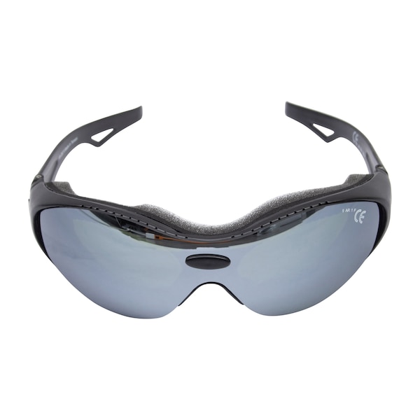 G-HOL-A1501 Safety Goggle with Clear Lens Mirror - Flat Black