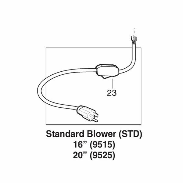 9515-07 Cord with 16-3 Switch