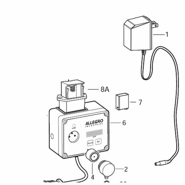 Picture of Allegro 9872-02BC CO Monitor for Carry Air Filter Panel