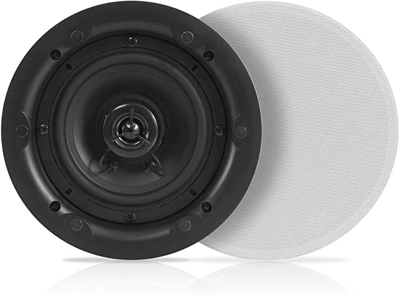 Dual 6.5 in. In-WallIn-Ceiling Speakers - 2-Way Full Range Stereo Speaker System with Magnetic Grill 480 Watt -  Sonic Boom, SO2750766