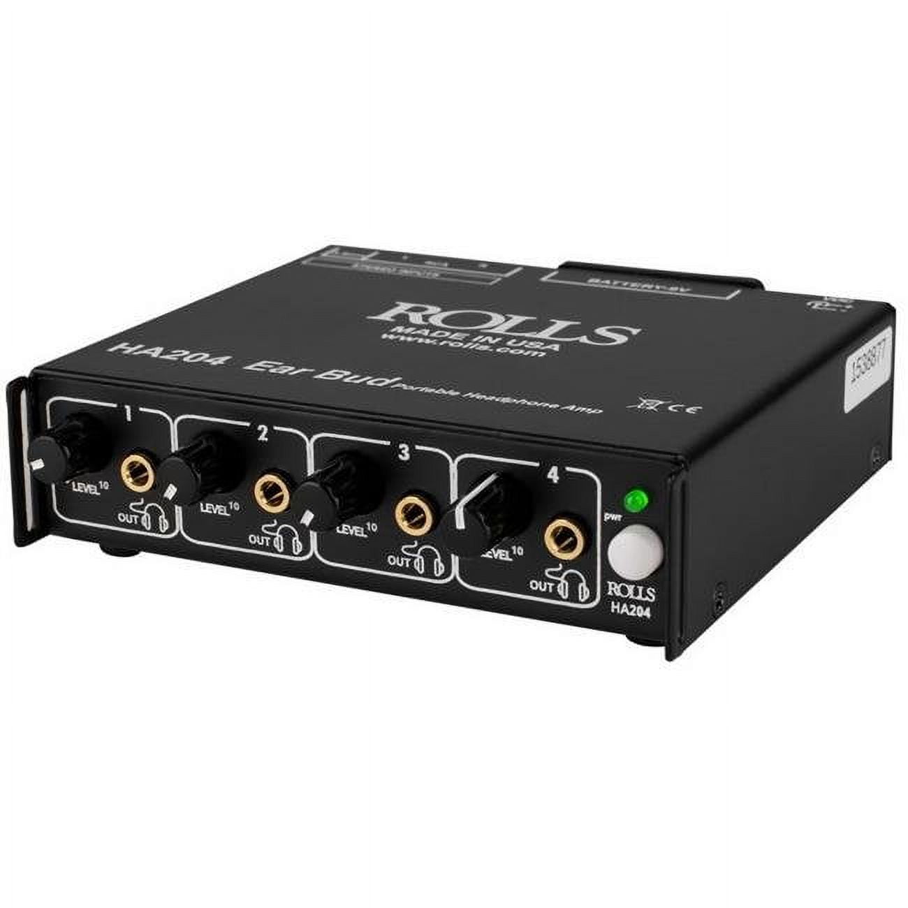 Picture of Rolls HA204P Portable 4-Channel Battery Operated Headphone Amplifier