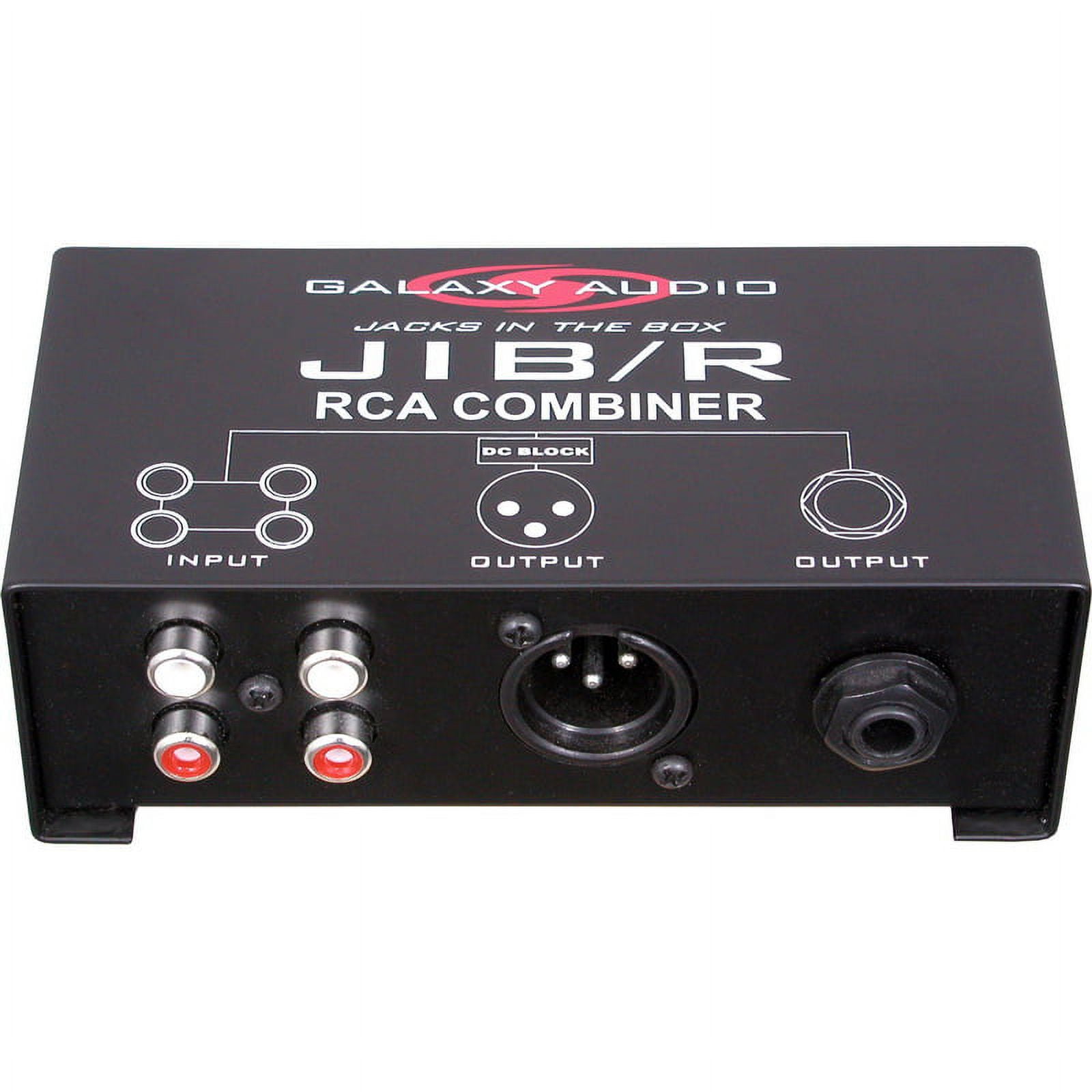 Picture of Galaxy Audio JIBR Dual RCA In- Mono XLR & Out Combiner
