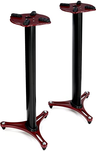 MS9036R Studio Monitor Stand- Red - 36 in.