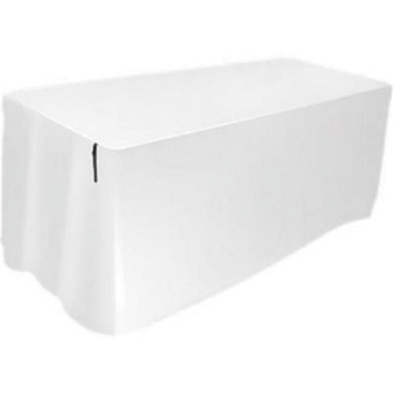8 ft. Table Cover, White