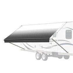 Picture of ALEKO  13&apos;X8&apos; Retractable RV or Home Patio Canopy Awning  White to Black Fade Color