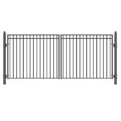 DG16MADD-UNB 16 ft. Madrid Style Iron Wrought Dual Swing Driveway Gate