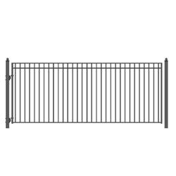 DG16MADSSW-UNB 16 ft. Madrid Style Iron Single Swing Driveway Gate