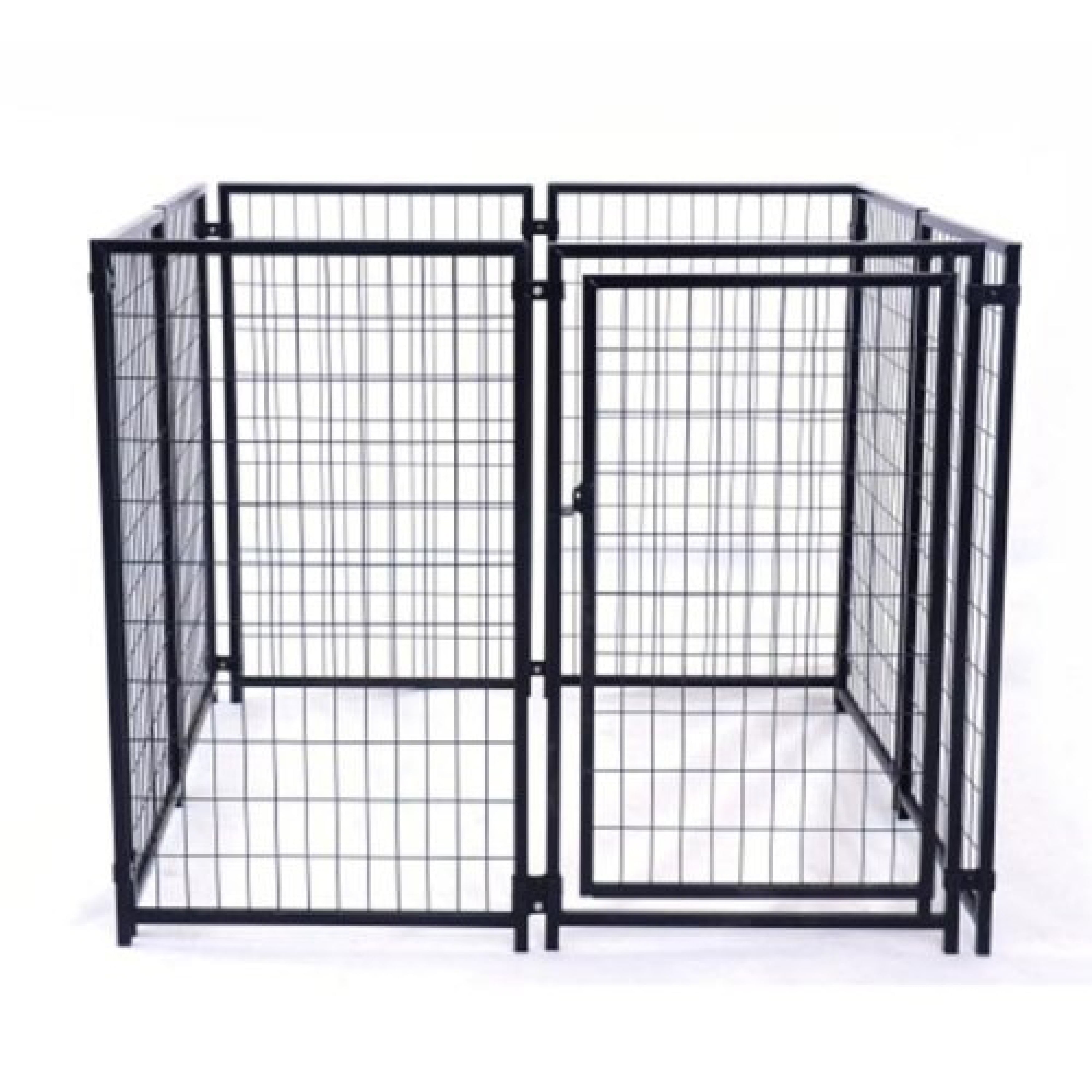 Picture of Aleko DK5x5x4SQ-UNB 5 x 5 x 4 ft. Dog Kennel Heavy Duty Pet&#44; Playpen Chain Link Dog Exercise Pen Cat Fence