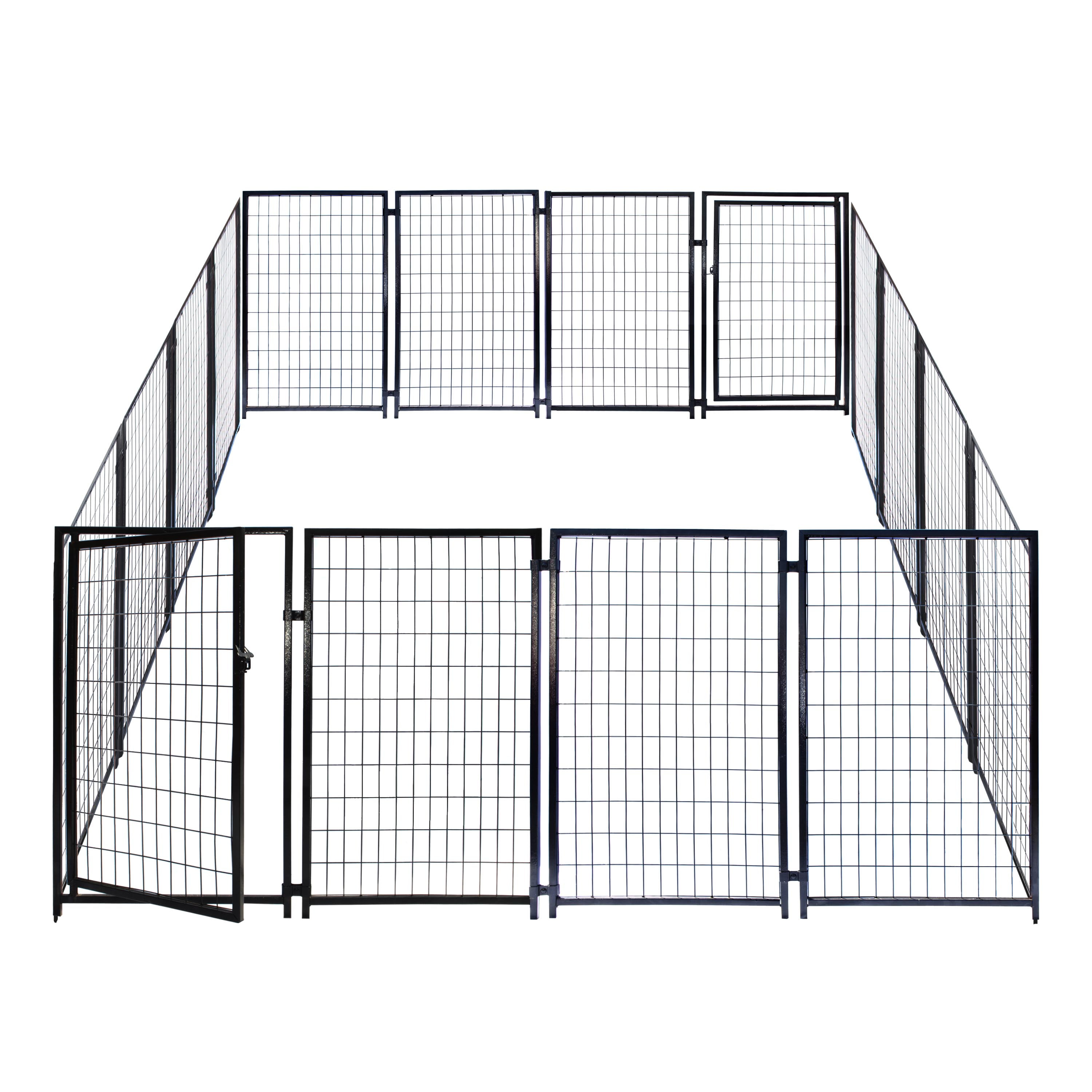 Picture of Aleko 2DK5X5X4SQ-UNB 10 x 10 x 4 Ft. Dog Kennel Heavy Duty Pet Playpen&#44; Dog Exercise Pen Cat Fence Run for Chicken Coop Hens House