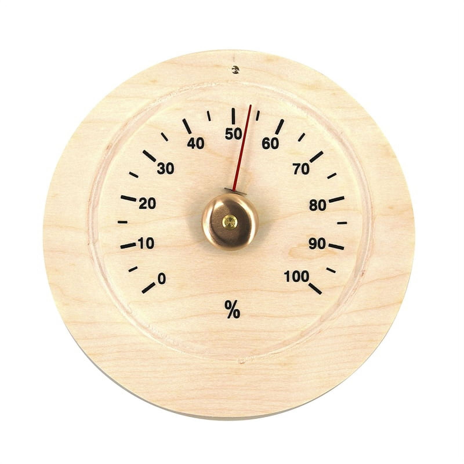 Picture of Aleko WJ01-UNB 6 x 6 x 1 in. Sauna Accessory Handcrafted Analog Clock in Pine Wood