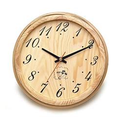 Picture of Aleko WJ11-UNB 8 x 8 x 4 in. Sauna Accessory Handcrafted Analog Clock in Pine Wood