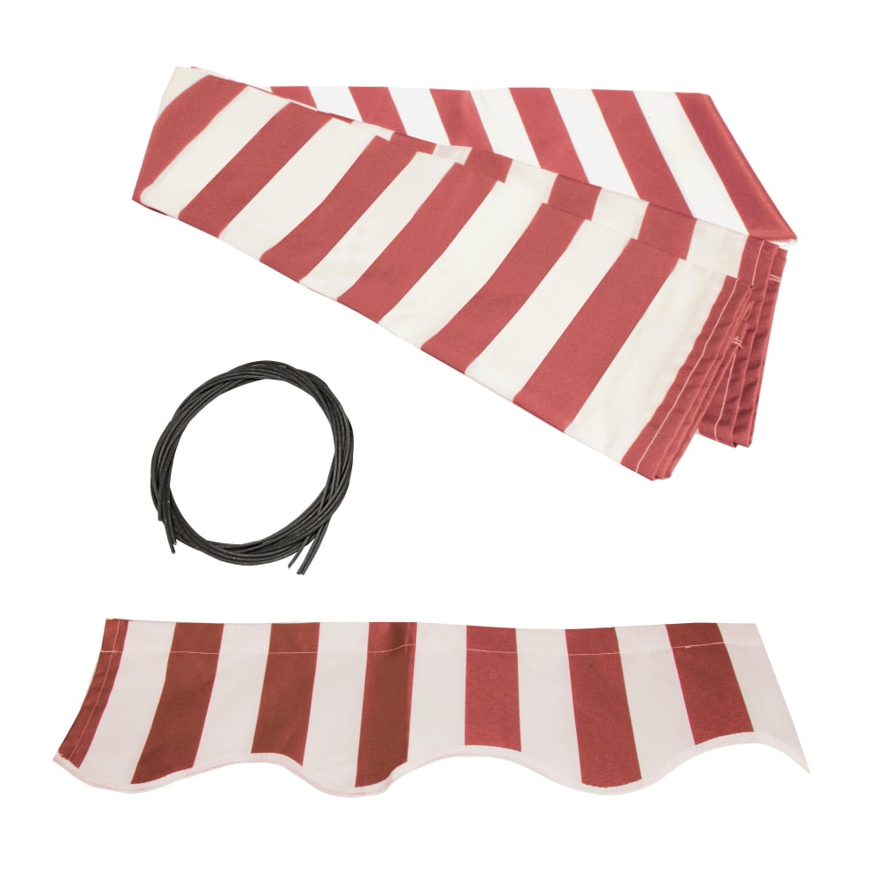 Awning Fabric Replacement for Retractable 8 x 6.5 Ft Awning Red and White