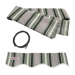 Picture of ALEKO FAB10X8MSTRGR58 Retractable Awning Fabric Replacement - 10 x 8 Feet- Green MultiStripes