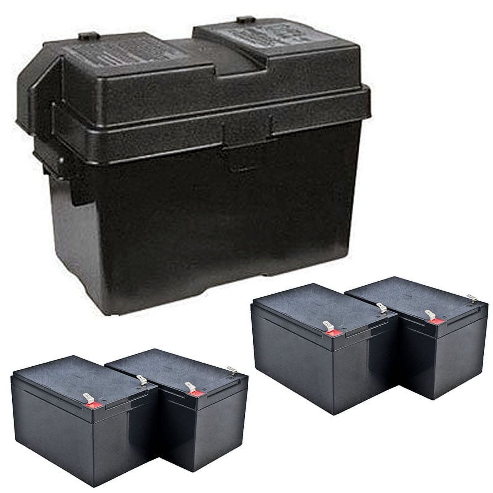 Picture of Aleko LM13012AH2-UNB 4 x 12V 12AH Two Batteries Box