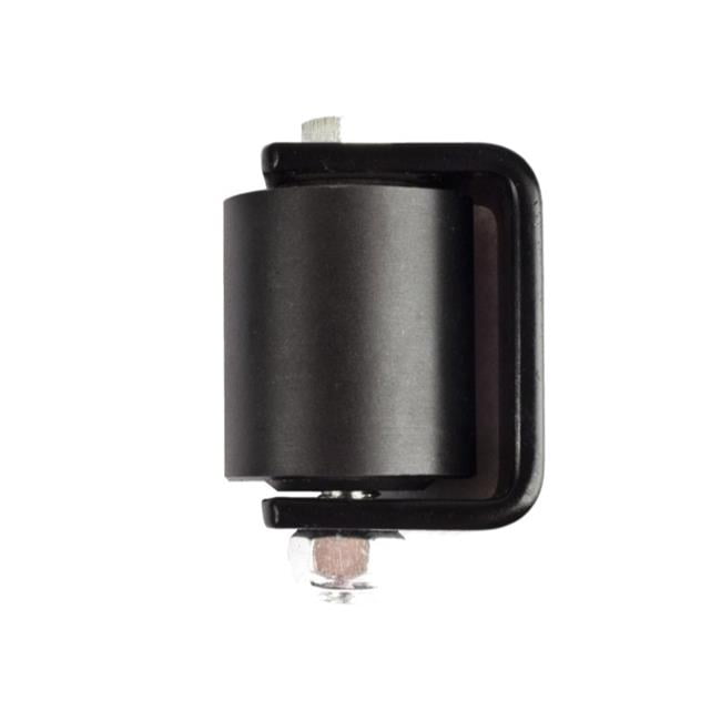 2 in. Side Roller with Bracket for Sliding Rolling Gate Guide, Black