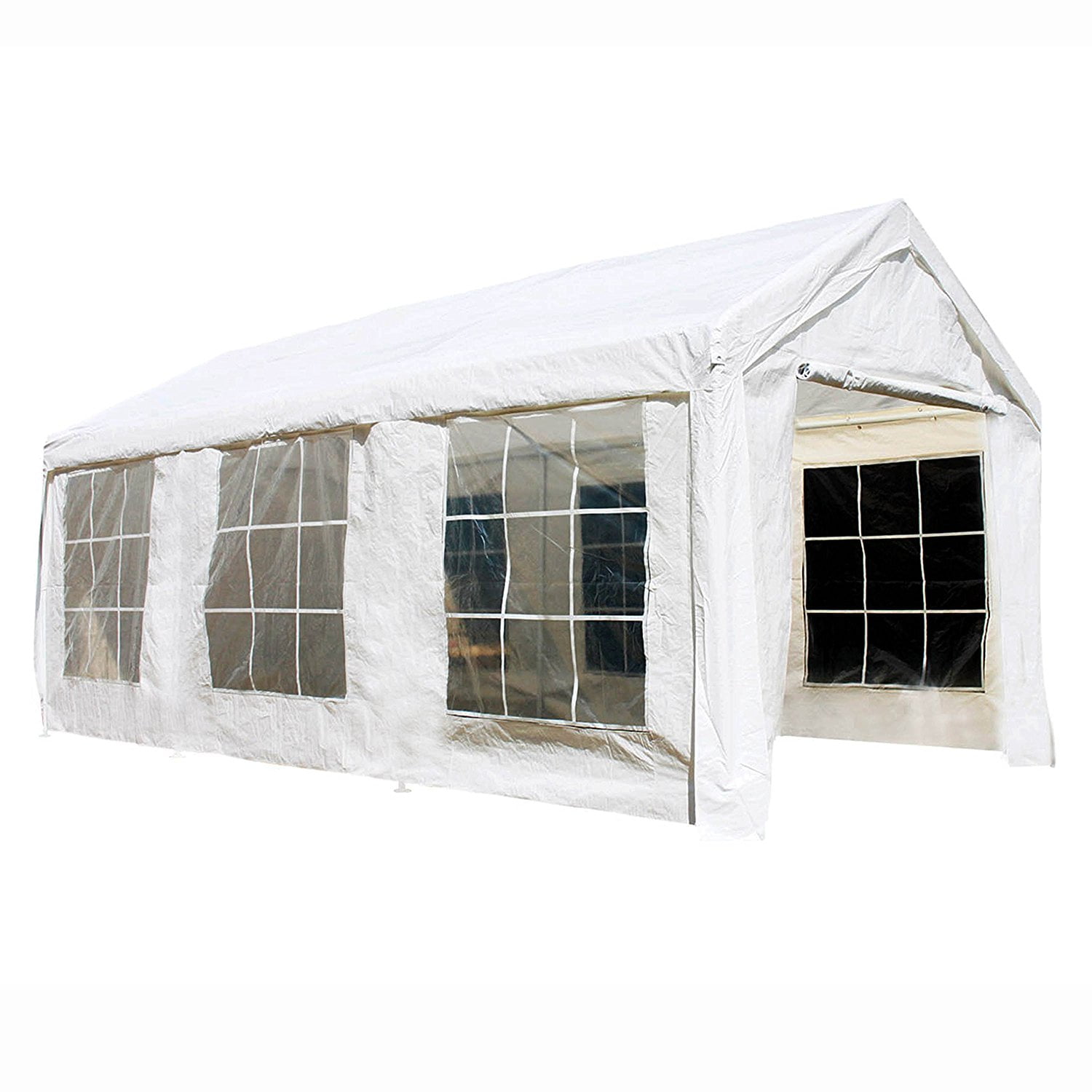 Picture of Aleko CPWT1020-UNB Heavy Duty Outdoor Gazebo Canopy Tent with Sidewalls&#44; White